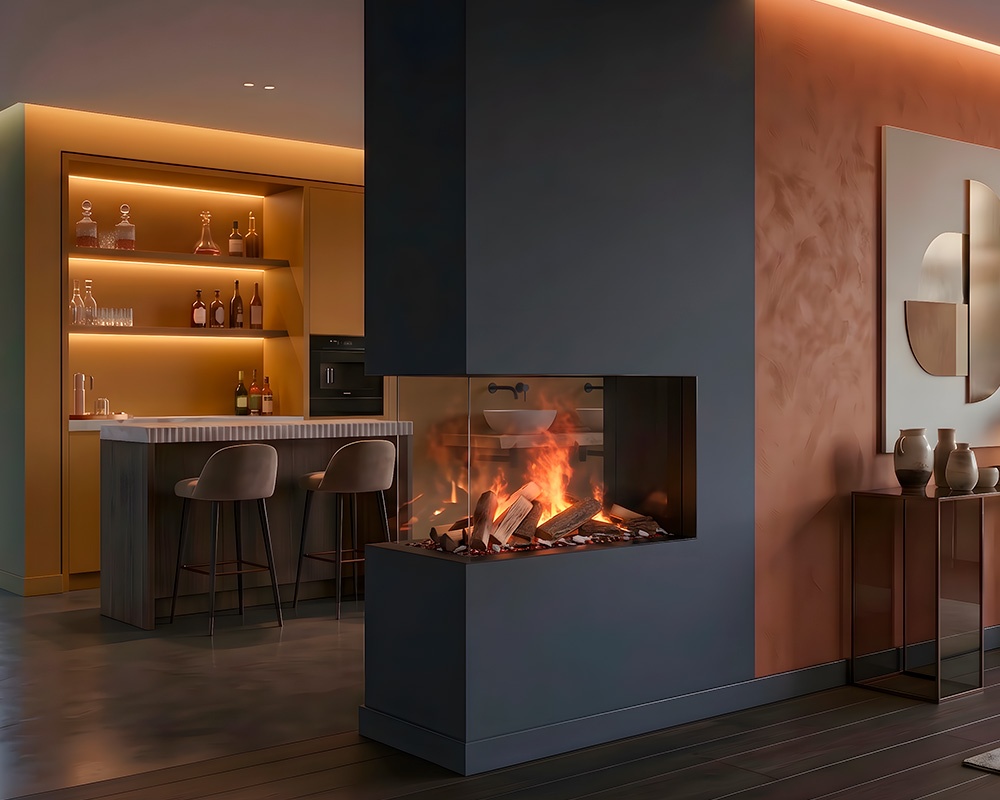 Chimenea eléctrica SENSACION 800/500 (Room divider)