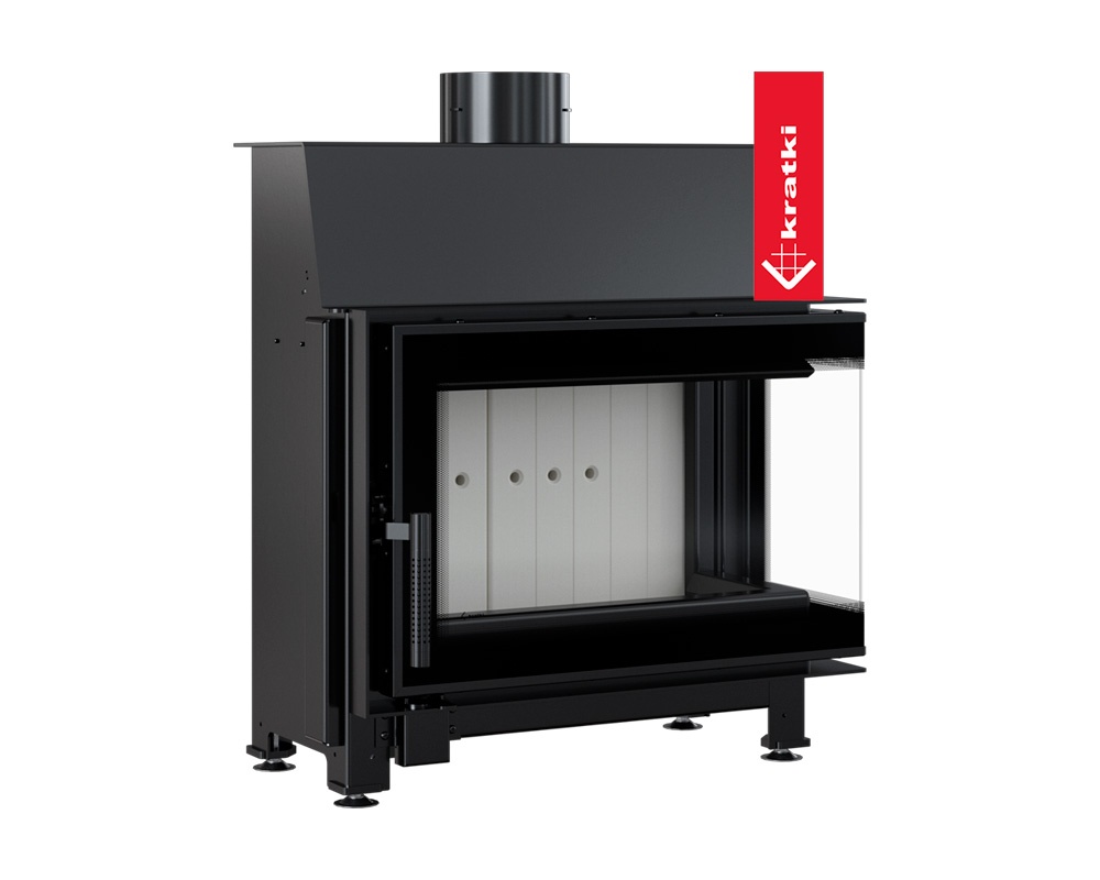 Chimenea de leña SIMPLE Esquinera (Puerta lateral) 4