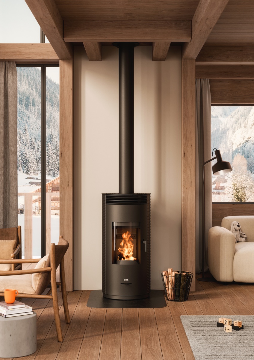 Estufa de leña SPIN 9kW AIR 1