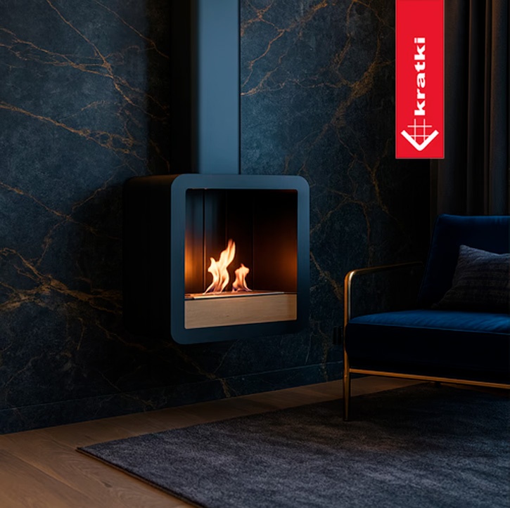 Chimenea de bioetanol TETRA HANG de pared