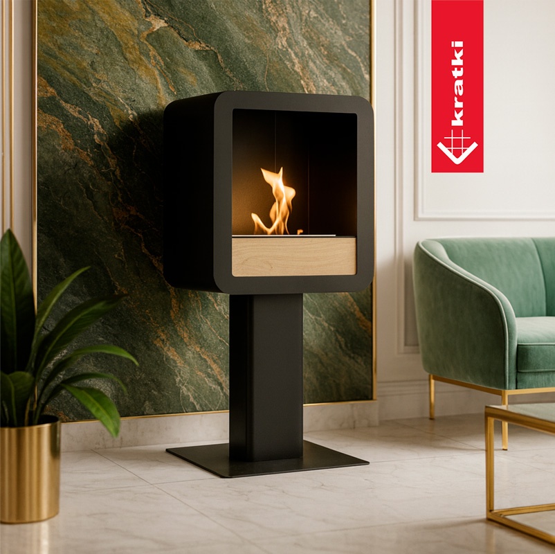 Chimenea de bioetanol TETRA STAND de pie