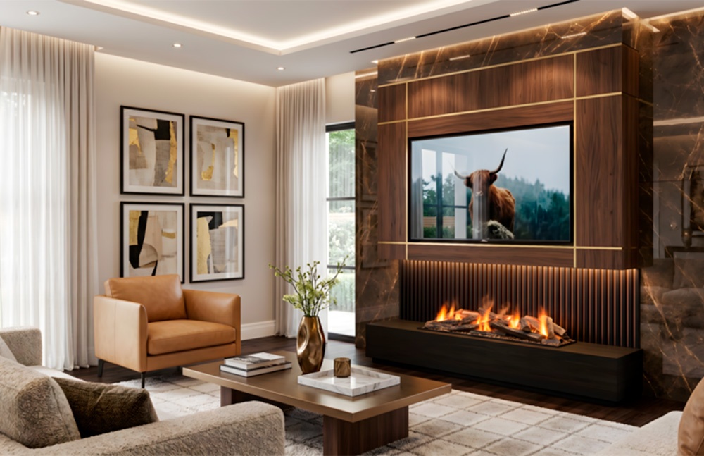 Chimenea eléctrica Triton Vapor 1500
