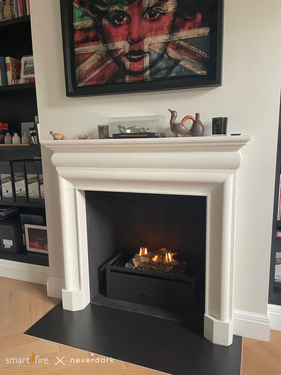 Chimenea eléctrica bioetanol CHALET I 650 in 10