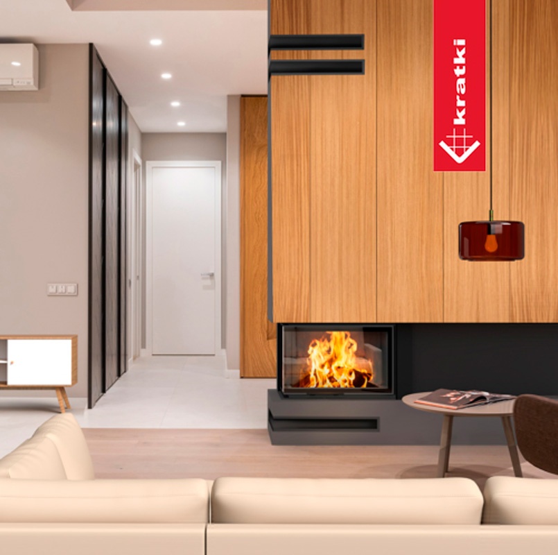 Chimenea de leña VN Esquinero 810-410 (Puerta guillotina) 4