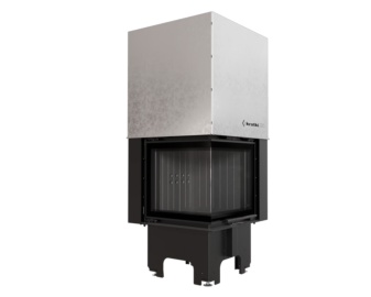 Chimenea de leña VNL 480-480 Esquinera (Puerta guillotina)