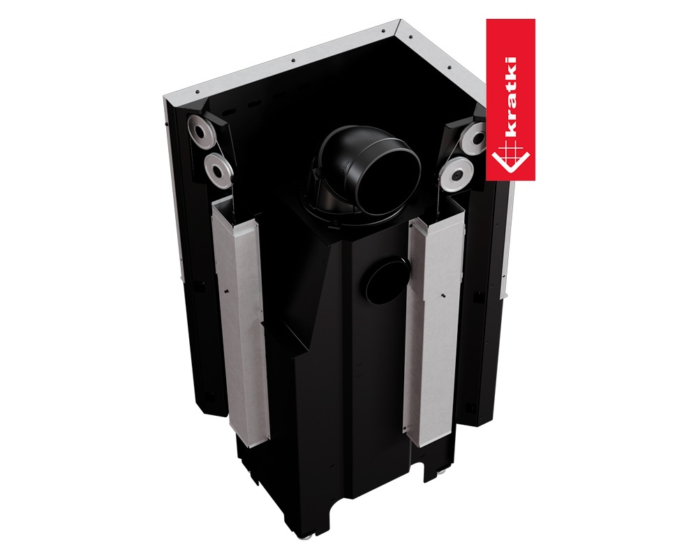 Chimenea de leña VN Esquinero 610-430 (Puerta guillotina) 5