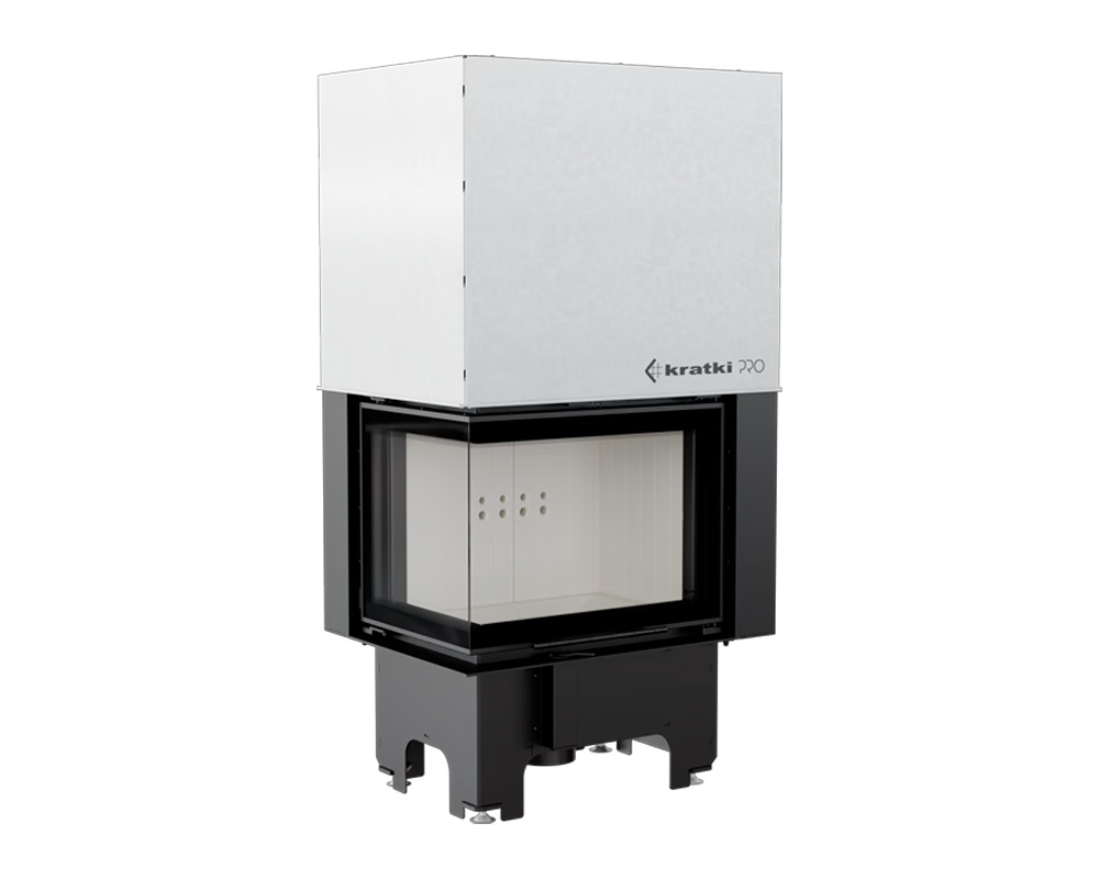 Chimenea de leña VN Esquinero 610-430 (Puerta guillotina)