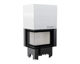 Chimenea de leña VN Esquinero 610-430 (Puerta guillotina)