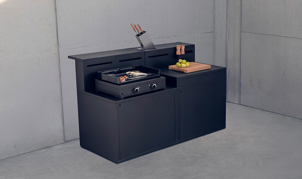 Pack PRÁCTICA GAS con plancha Edition One 60 gas + módulo cocina + mesa de trabajo 1