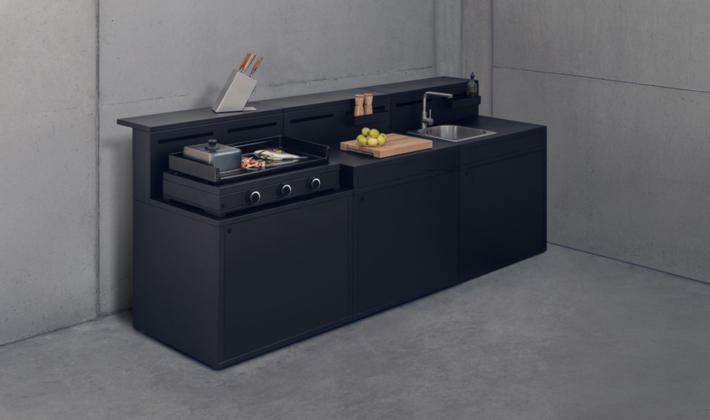 Pack FUNCIONAL GAS con plancha Edition One 75 gas + mesa de trabajo + fregadero 1