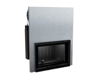 Chimenea de leña WIKTOR (Puerta guillotina)