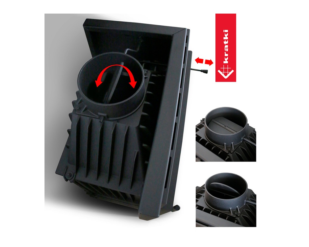 Chimenea de leña ZOSIA (Puerta lateral) 6