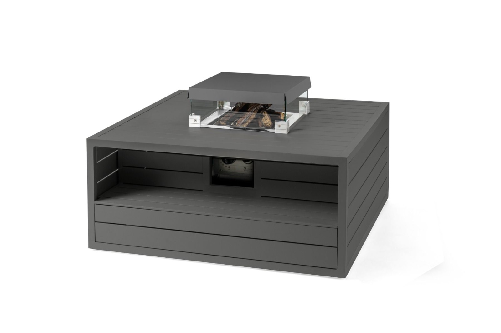 Tapa para mesa Aluminium cuadrada antracita 1