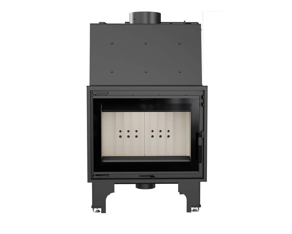 Chimenea de leña calefactora AQUARIO 10kW (Doble cristal) 1
