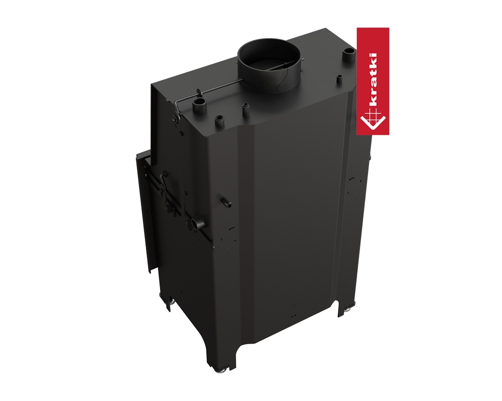 Chimenea de leña calefactora AQUARIO 10kW (Doble cristal) 2