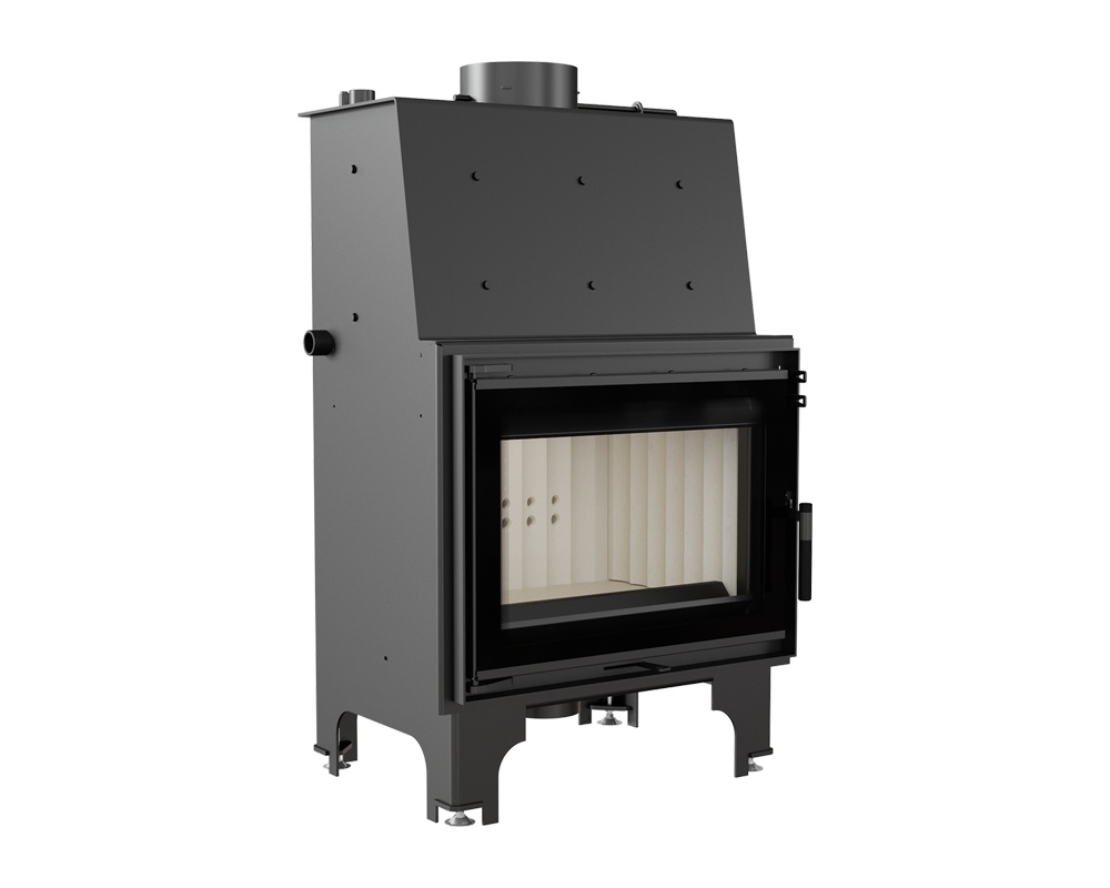 Chimenea de leña calefactora AQUARIO 10kW (Doble cristal)