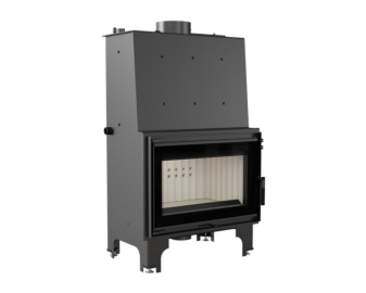 Chimenea de leña calefactora AQUARIO 16kW (doble cristal)
