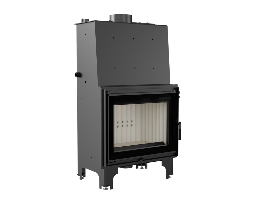 Chimenea de leña calefactora AQUARIO 18kW (Doble cristal)