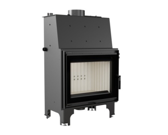 Chimenea de leña calefactora AQUARIO 14kW (Doble cristal)