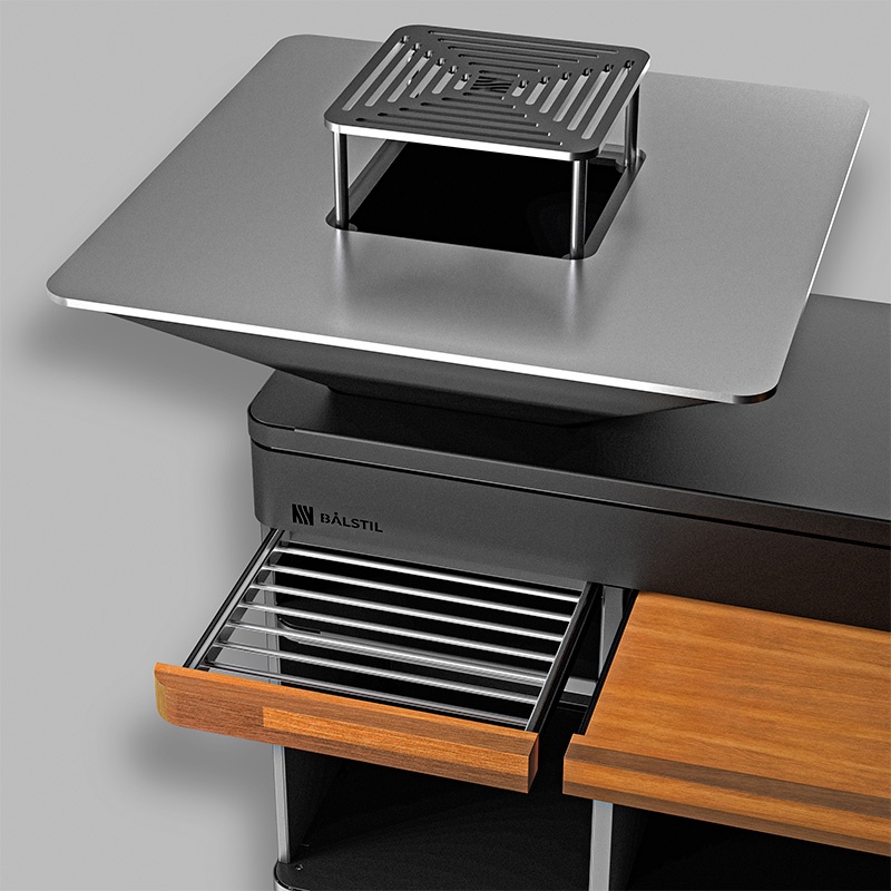 Mesa con barbacoa BIG CHEF GRILL CZ