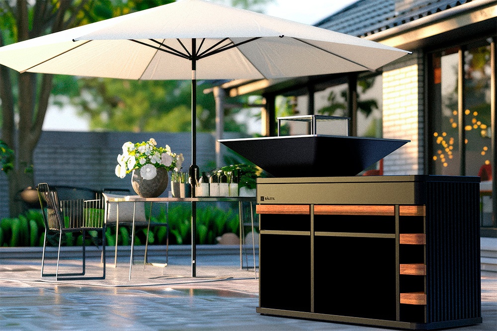 Mesa con barbacoa BIG CHEF GRILL CZ