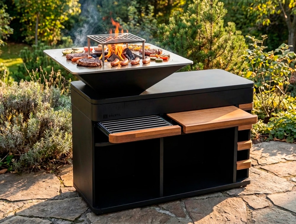 Mesa con barbacoa BIG CHEF GRILL CZ