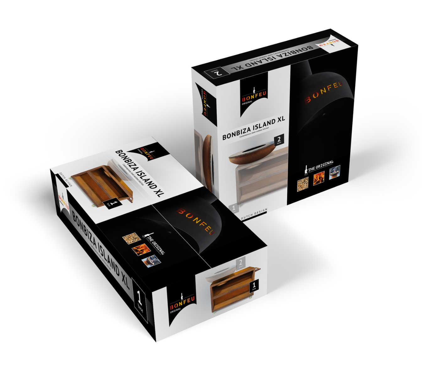 Barbacoa de leña BONBIZA ISLAND CORTEN XL