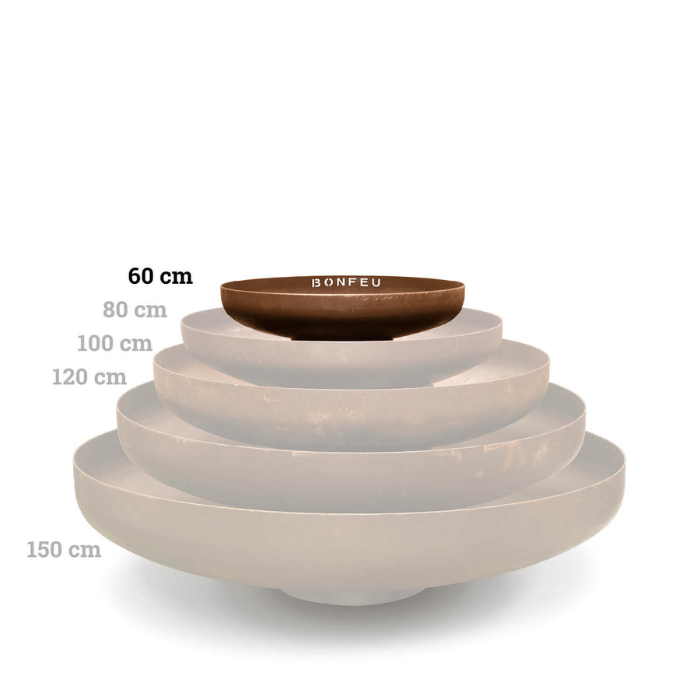Pebetero brasero de leña para exterior BONBOWL 60 3