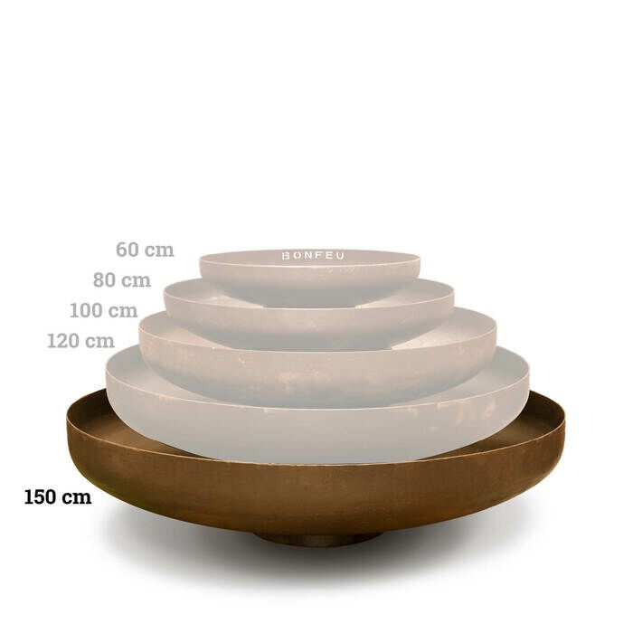 Pebetero brasero de leña para exterior BONBOWL 150 2