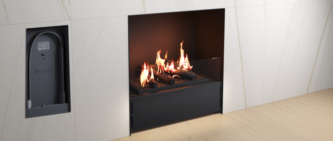 Chimenea electrónica de bioetanol CHALET I 650 EX