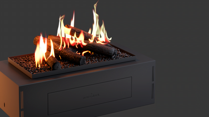 Chimenea electrónica de bioetanol CHALET I 650 IN