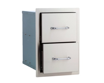 CAJONERA DOBLE INOX 304 CON AUTOCIERRE