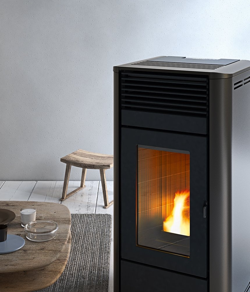 Estufa de pellet CAMELIA Air 8kW metálica (Easy Connect) 2