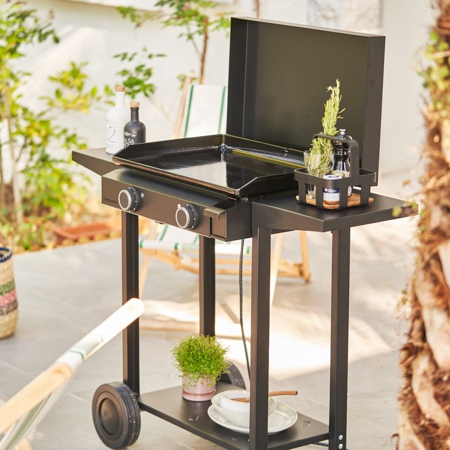 Carro para plancha BASE 60 acero negro 1