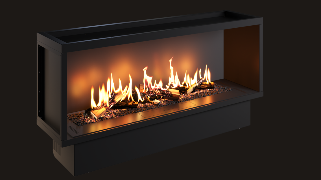 Chimenea electrónica de bioetanol CHALET II 1200 IN