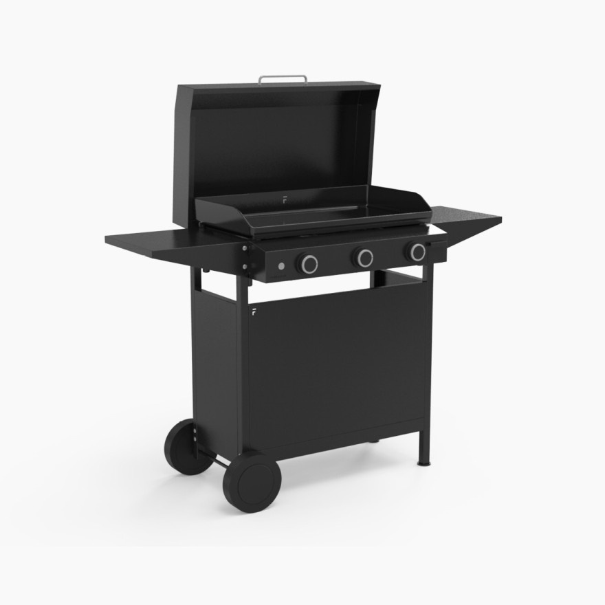 CARRO CERRADO PLANCHA ORIGIN 75 ACERO NEGRO 2