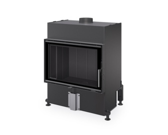 Chimenea de leña HEAT F66/47 (frontal) Interior negro
