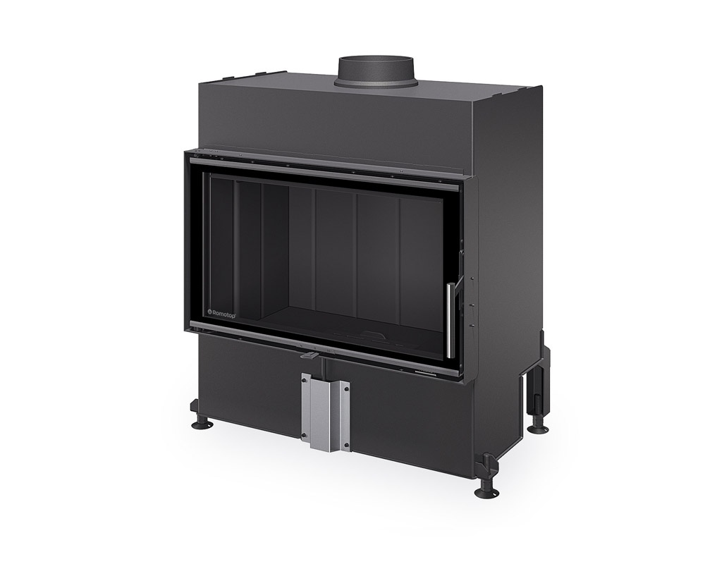 Hogar de leña HEAT F76/47 (frontal) Interior negro