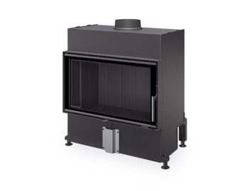 Hogar de leña HEAT F76/47 (frontal) Interior negro