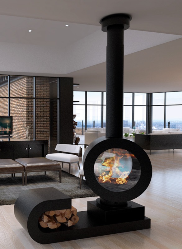 Chimenea de leña 0'800 CENTRAL 1