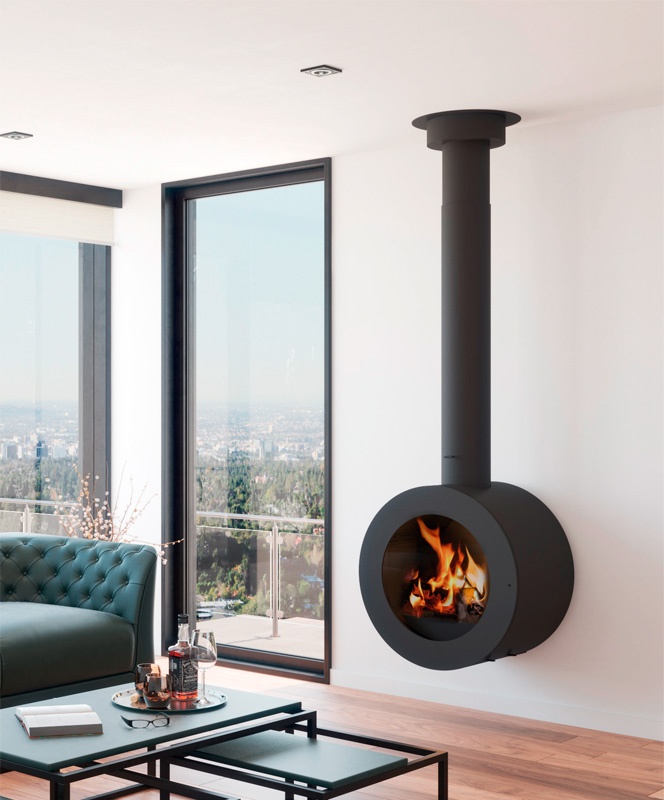 Chimenea de leña 0'800 FRONTAL 2