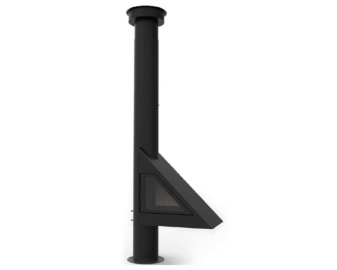 Chimenea de leña suspendida FLAG FRONTAL