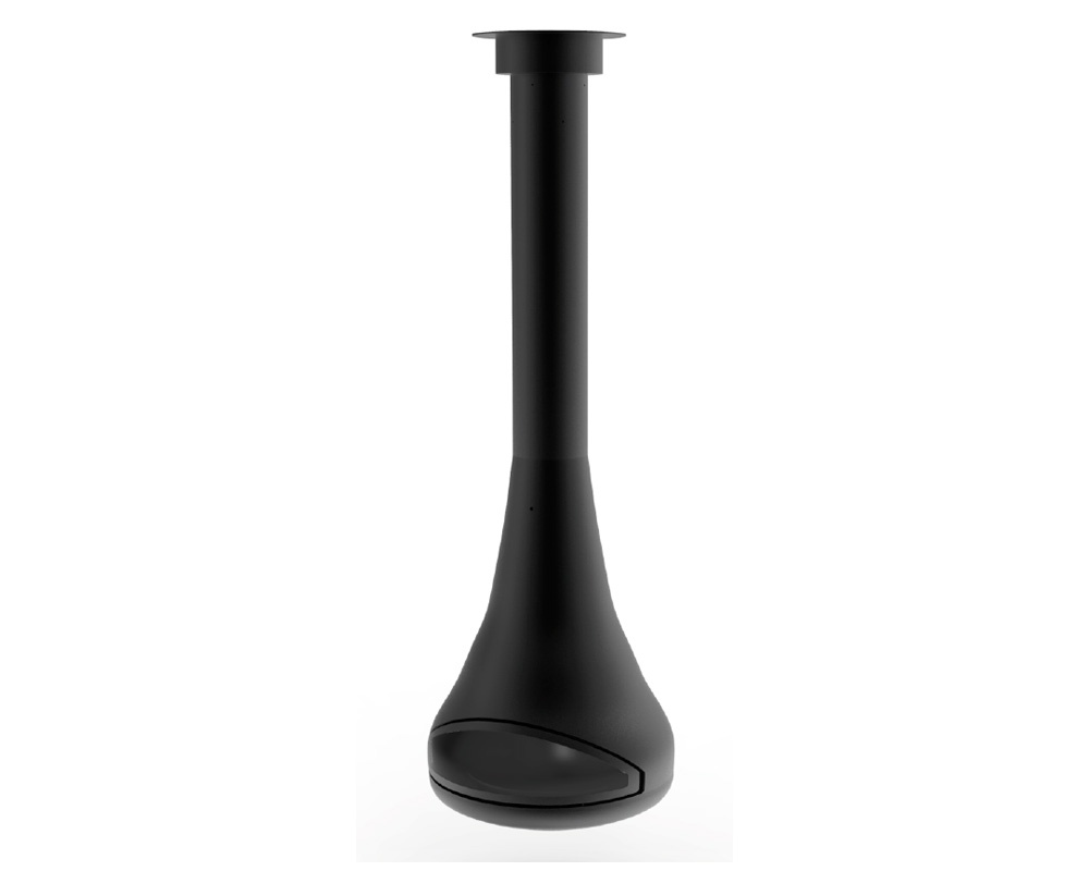 Chimenea de leña suspendida FUSION CENTRAL con puerta