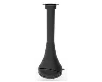 Chimenea de leña suspendida FUSION FRONTAL con puerta