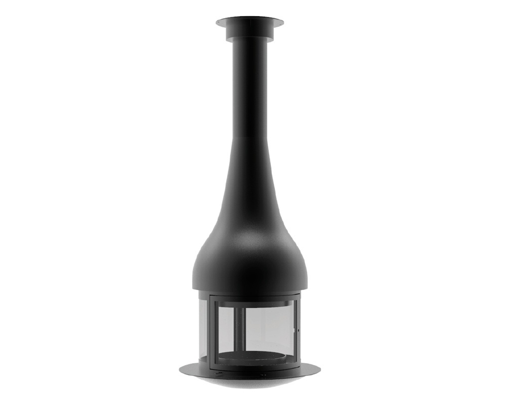 Chimenea de leña suspendida GEMA CENTRAL