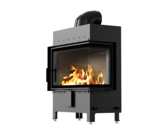 Chimenea de leña LUCY 14 rinconera