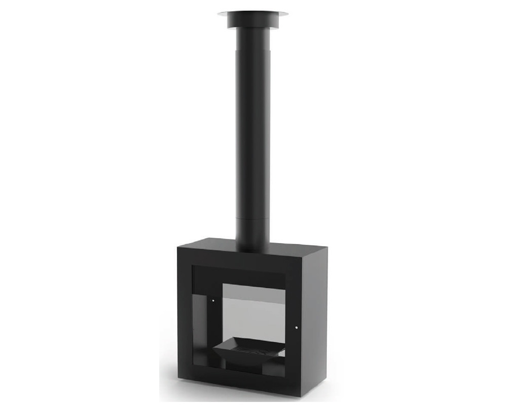 Chimenea de leña suspendida QUB CENTRAL