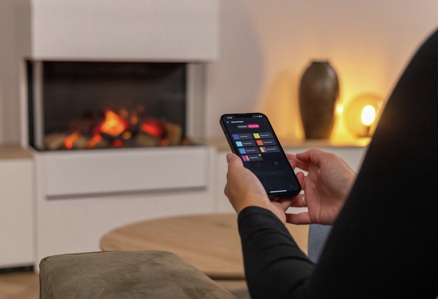 Chimenea eléctrica VAPOR 3 PASOS RGB 3