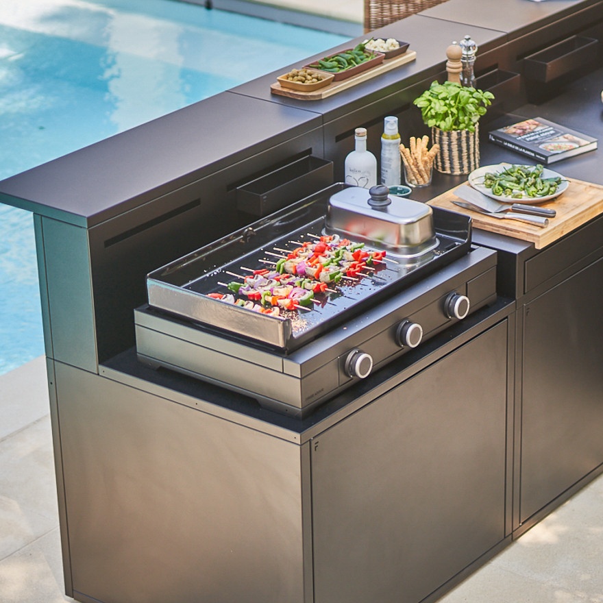 Campana de cocción rectangular Inox para planchas 4