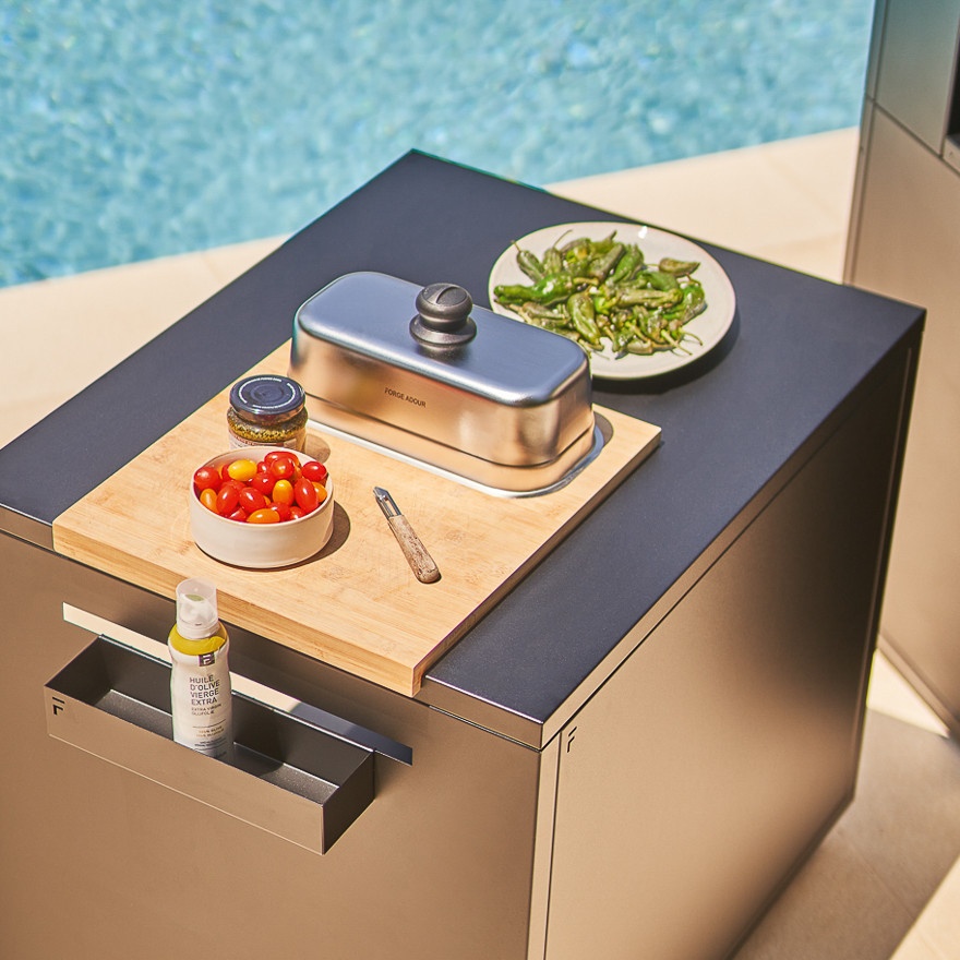 Campana de cocción rectangular Inox para planchas 3